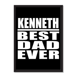 Kenneth Best Dad Ever - Portrait Frame Photo Tile
