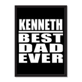 Kenneth Best Dad Ever - Portrait Frame Photo Tile