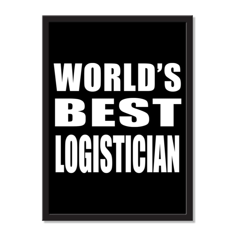 World's Best Logistician - Portrait Frame Photo Tile