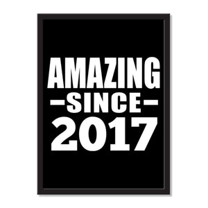 Amazing Since 2017 - Portrait Frame Photo Tile