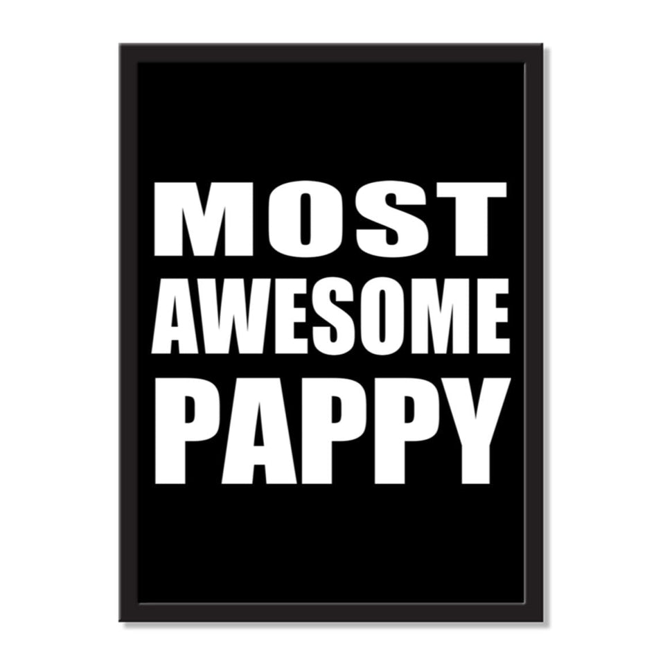 Most Awesome Pappy - Portrait Frame Photo Tile
