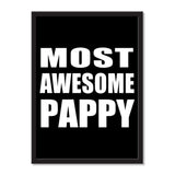 Most Awesome Pappy - Portrait Frame Photo Tile