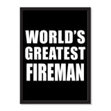 World's Greatest Fireman - Portrait Frame Photo Tile