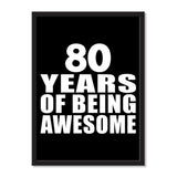 80 Years Of Being Awesome - Portrait Frame Photo Tile