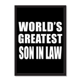 World's Greatest Son In Law - Portrait Frame Photo Tile