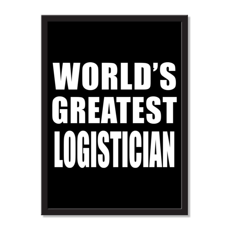 World's Greatest Logistician - Portrait Frame Photo Tile