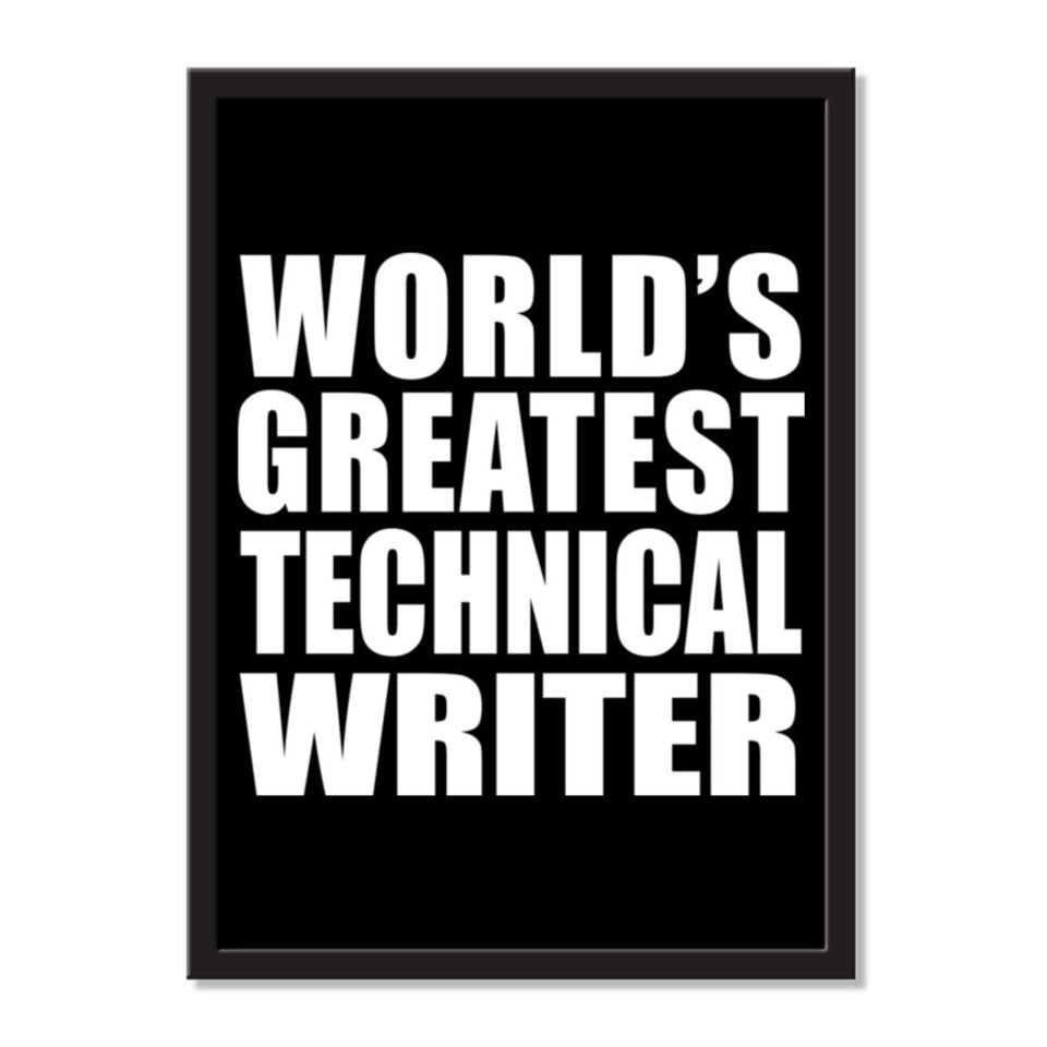 World's Greatest Technical Writer - Portrait Frame Photo Tile