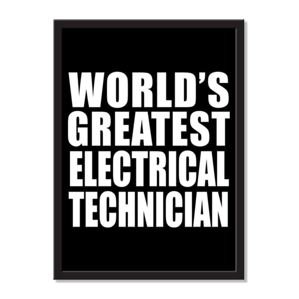 World's Greatest Electrical Technician - Portrait Frame Photo Tile