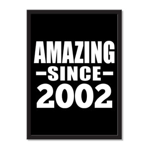 Amazing Since 2002 - Portrait Frame Photo Tile