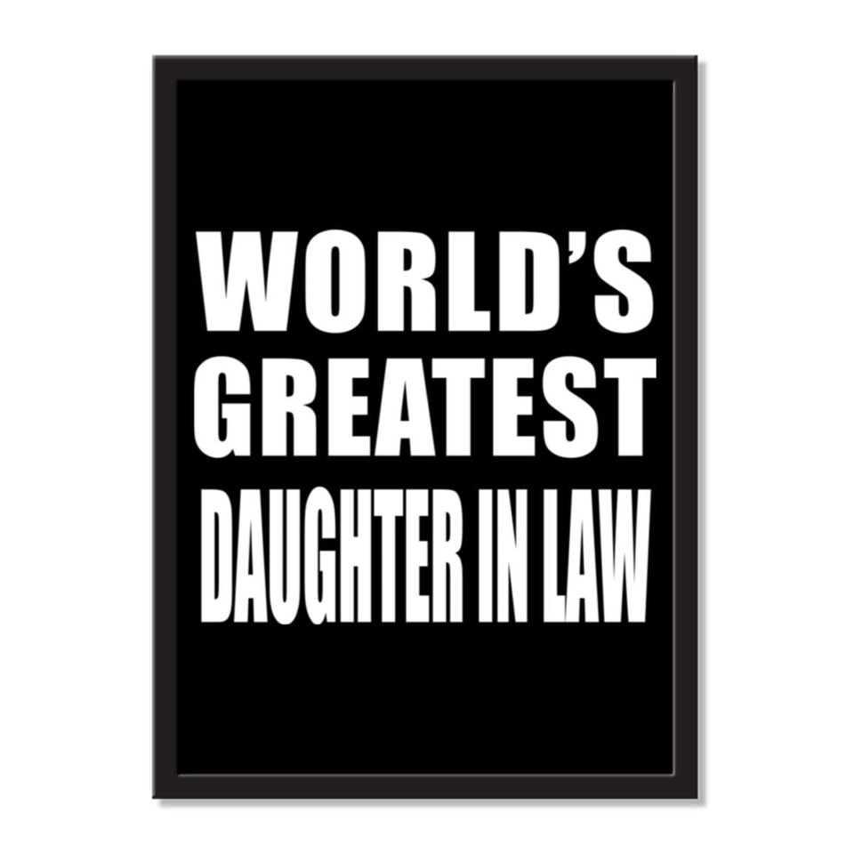 World's Greatest Daughter In Law - Portrait Frame Photo Tile