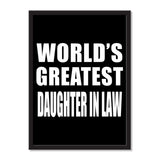 World's Greatest Daughter In Law - Portrait Frame Photo Tile