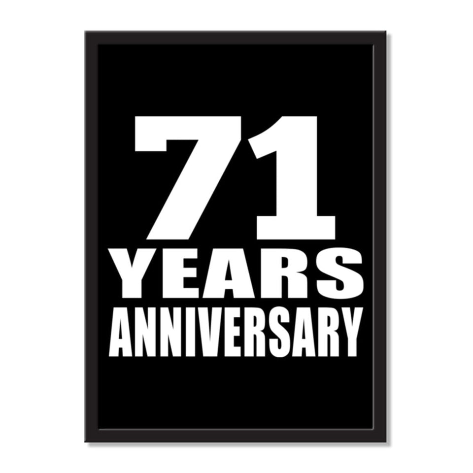 71 Years Anniversary - Portrait Frame Photo Tile