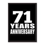 71 Years Anniversary - Portrait Frame Photo Tile
