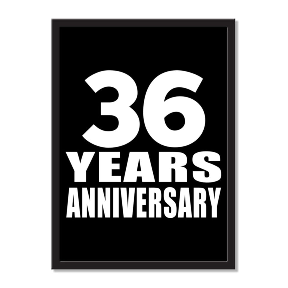 36 Years Anniversary - Portrait Frame Photo Tile