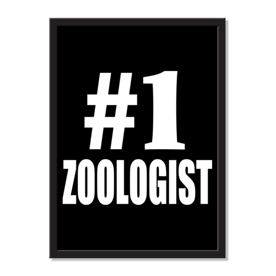 Number One #1 Zoologist - Portrait Frame Photo Tile