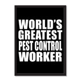 World's Greatest Pest Control Worker - Portrait Frame Photo Tile