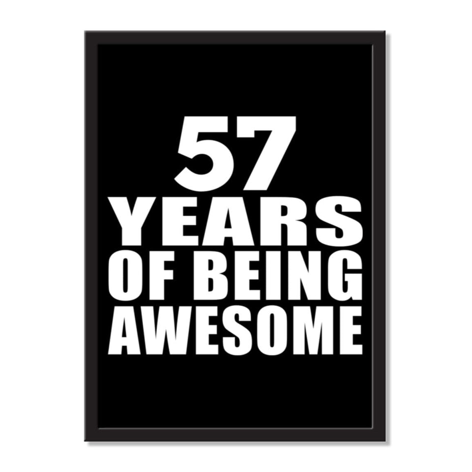 57 Years Of Being Awesome - Portrait Frame Photo Tile