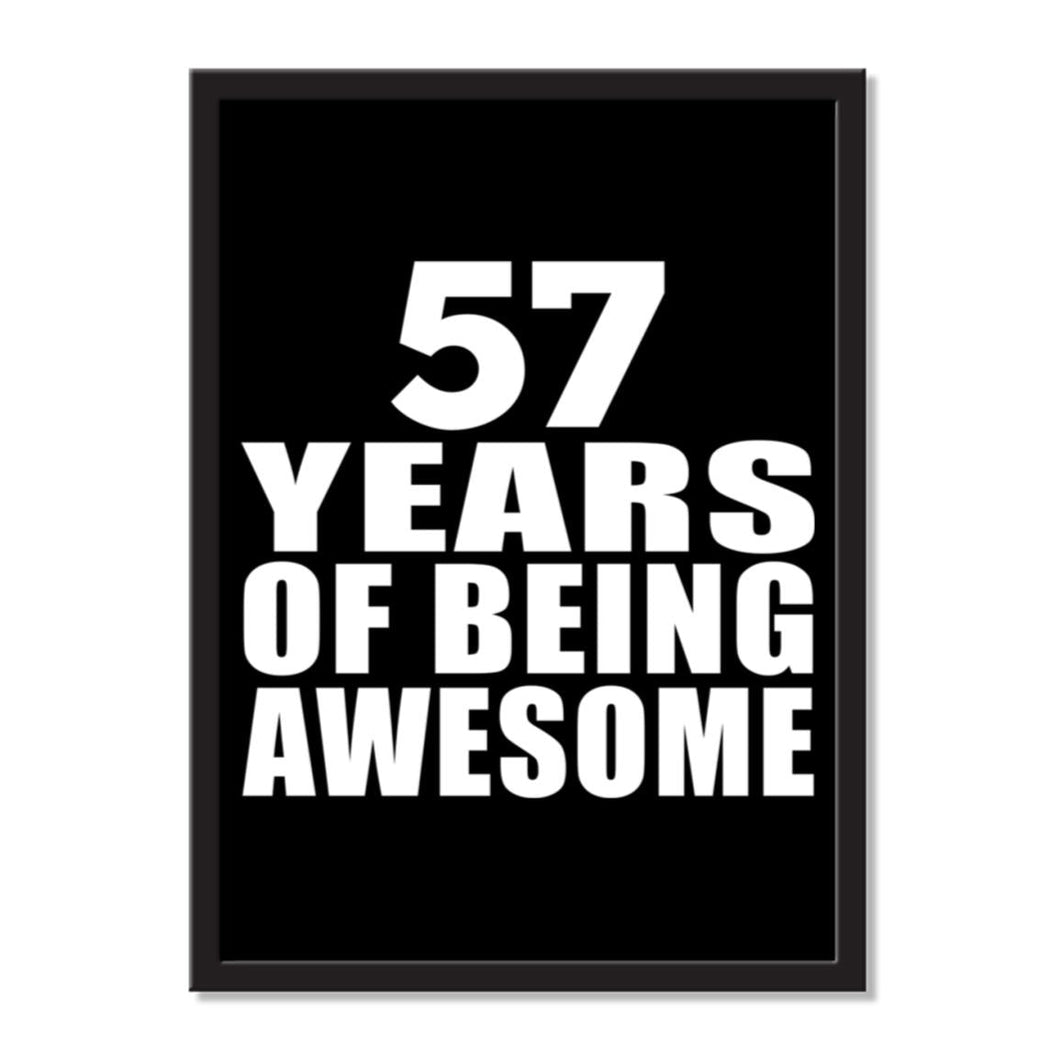 57 Years Of Being Awesome - Portrait Frame Photo Tile