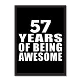57 Years Of Being Awesome - Portrait Frame Photo Tile