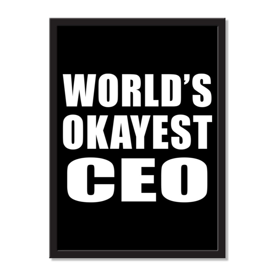 World's Okayest Ceo - Portrait Frame Photo Tile