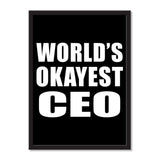 World's Okayest Ceo - Portrait Frame Photo Tile