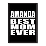 Amanda Best Mom Ever - Portrait Frame Photo Tile