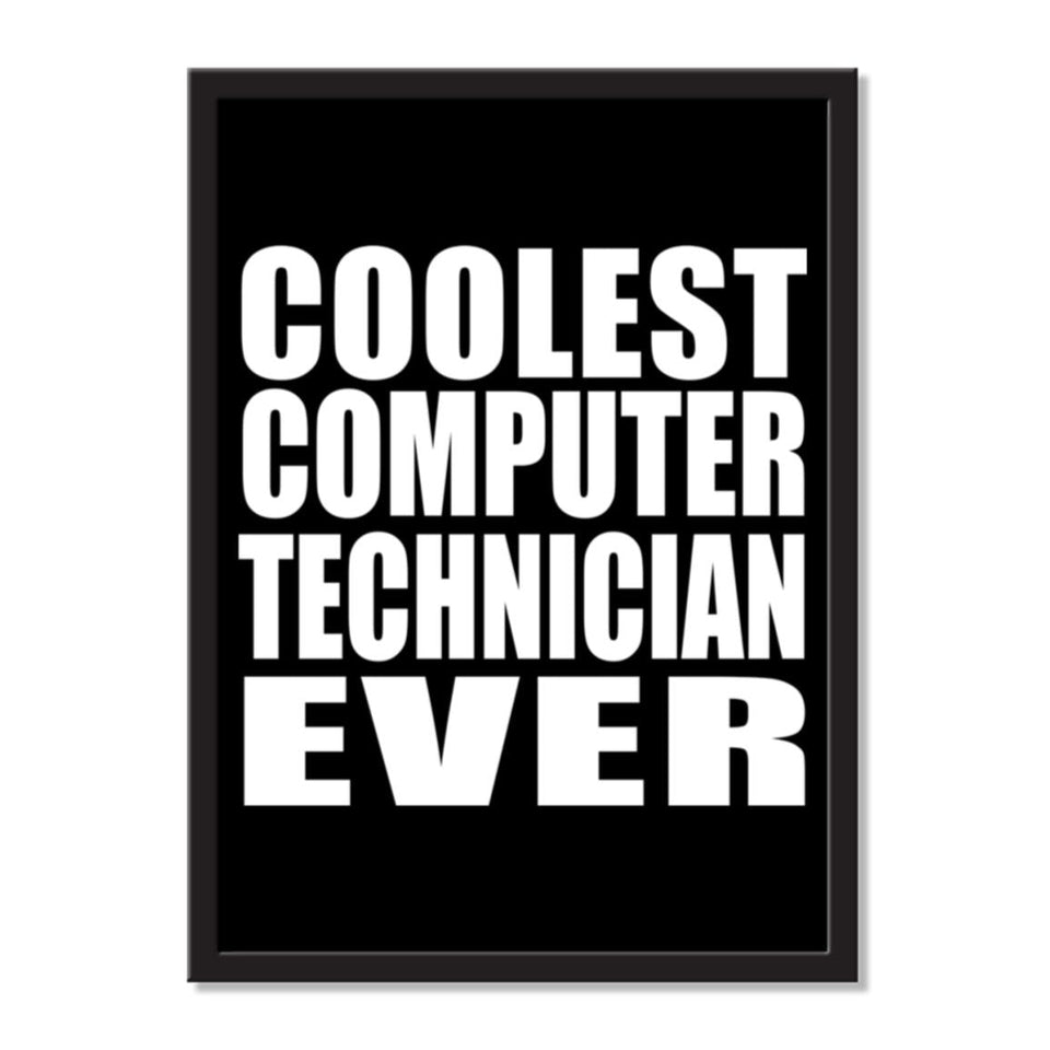 Coolest Computer Technician Ever - Portrait Frame Photo Tile