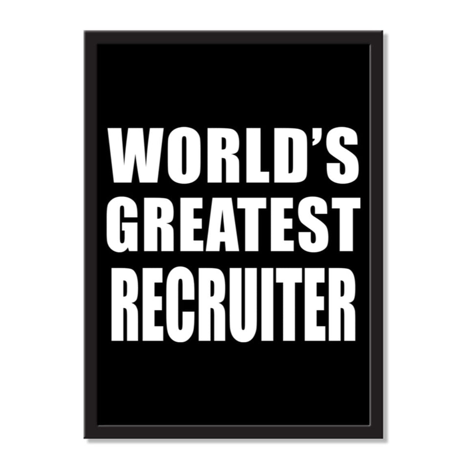 World's Greatest Recruiter - Portrait Frame Photo Tile