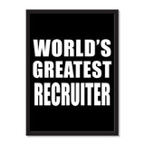 World's Greatest Recruiter - Portrait Frame Photo Tile