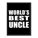 World's Best Uncle - Portrait Frame Photo Tile