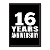 16 Years Anniversary - Portrait Frame Photo Tile