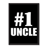 Number One #1 Uncle - Portrait Frame Photo Tile