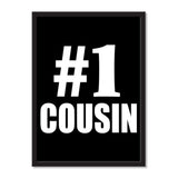 Number One #1 Cousin - Portrait Frame Photo Tile