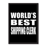 World's Best Shipping Clerk - Portrait Frame Photo Tile
