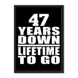 47 Years Down Lifetime To Go - Portrait Frame Photo Tile