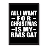 All I Want For Christmas Is My Raas Cat - Portrait Frame Photo Tile
