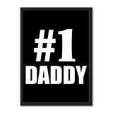 Number One #1 Daddy - Portrait Frame Photo Tile