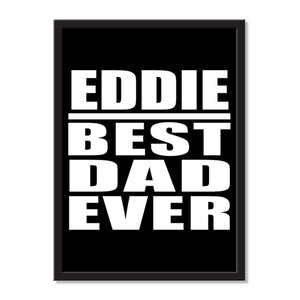 Eddie Best Dad Ever - Portrait Frame Photo Tile