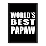 World's Best Papaw - Portrait Frame Photo Tile