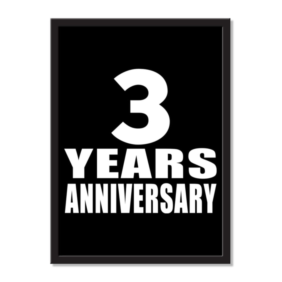 3 Years Anniversary - Portrait Frame Photo Tile