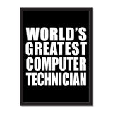 World's Greatest Computer Technician - Portrait Frame Photo Tile