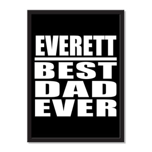 Everett Best Dad Ever - Portrait Frame Photo Tile
