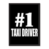 Number One #1 Taxi Driver - Portrait Frame Photo Tile