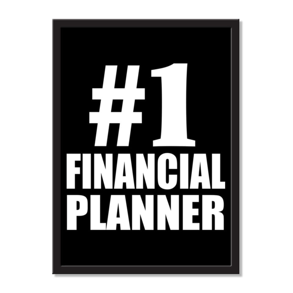 Number One #1 Financial Planner - Portrait Frame Photo Tile