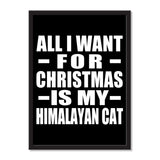 All I Want For Christmas Is My Himalayan Cat - Portrait Frame Photo Tile