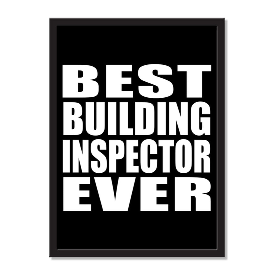Best Building Inspector Ever - Portrait Frame Photo Tile
