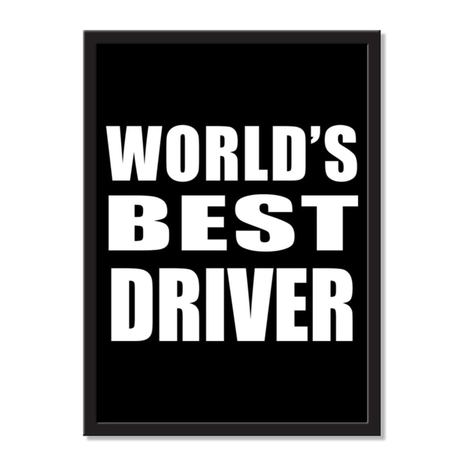 World's Best Driver - Portrait Frame Photo Tile