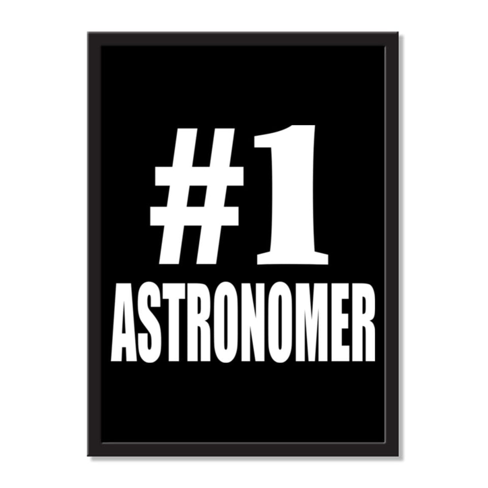 Number One #1 Astronomer - Portrait Frame Photo Tile