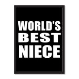 World's Best Niece - Portrait Frame Photo Tile