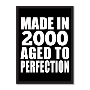 Made In 2000 Aged to Perfection - Portrait Frame Photo Tile